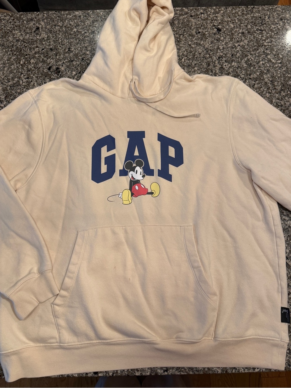Disney Cream Mickey Mouse Hoodie by GAP